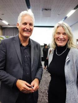 Prof Stuart White (ISF) and Prof Suzanne Chambers (UTS Health)