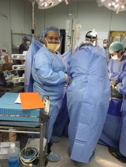 Natasha Mamea in surgery