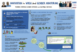 Innovation in WASH and Gender Monitoring: Towards strategic gender outcomes and equitable services cover