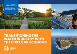 Cover of the Transitioning the Water Industry with the Circular Economy report