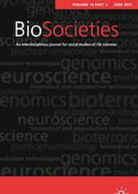 Cover of BioSocieties journal