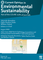 Cover of Current Opinion in Environmental Sustainability journal