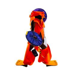 person in orange costume