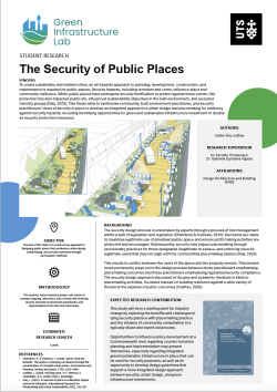 The security of public places
