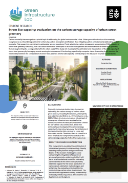 Street Eco-capacity: evaluation on the carbon storage capacity of urban street greenery