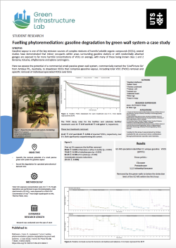 Fuelling phytoremediation: gasoline degradation by green wall system-a case study