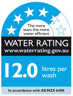Image of a water efficiency sticker for whitegoods