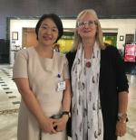 Dr Erika Ota, Professor of St Lukes International University WHO CC for Nursing Development in Primary Health Care, Japan, with Ms Michele Rumsey, WHO CC UTS Director