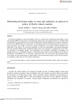 Multiple water source use in rural Vanuatu: are households choosing the safest option for drinking? cover