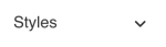 The UTS styles dropdown selector on the wysiwyg toolbar