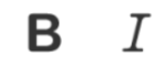 The text emphasis icons on the wysiwyg toolbar