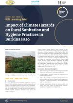 Impacts of climate hazards on rural sanitation report cover