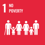 UN SDG icon: Goal 1. No poverty 