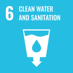 UN SDG icon: Goal 6. Clean water and sanitation